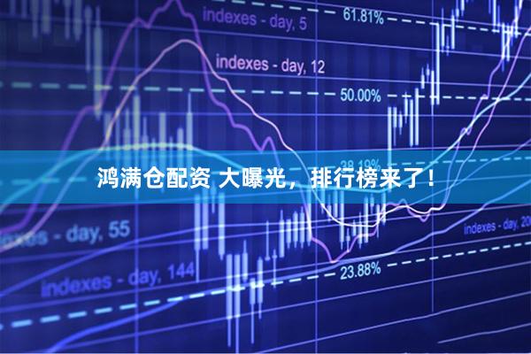 鸿满仓配资 大曝光，排行榜来了！